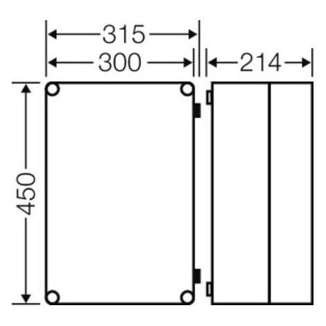 Hensel Einzelleergehäuse Mi 9310 275 x 425 x 191 mm (1/2)