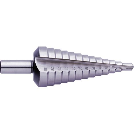 Exact 05330 HSS Stufenbohrer   Gesamtlänge 86 mm   3-Flächenschaft 1 St.