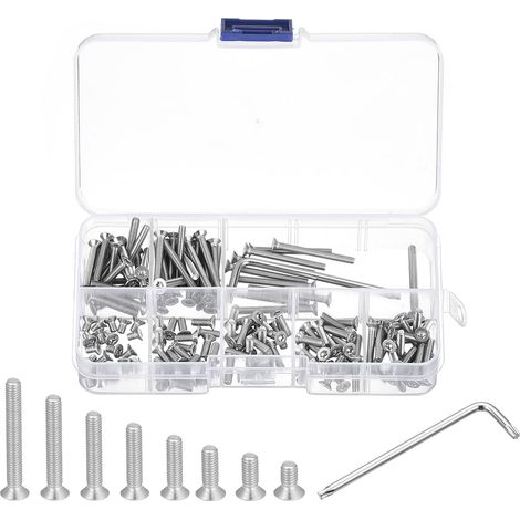 150Pcs Kit de Vis de Sécurité Torx (M3x5/8/10/12/16/20/25/30mm) (1/5)