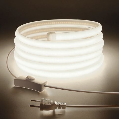 (Lumière naturelle, 2M) Bande lumineuse LED COB super brillante (288 LED/mètre), adaptée aux jardins extérieurs et aux maisons. (1/5)