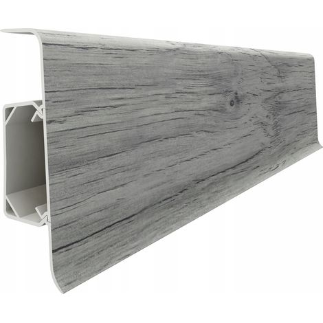 Tira de PVC Vilo de 21 x 66 cm de largo, 250 cm, color roble, 1 unidad.