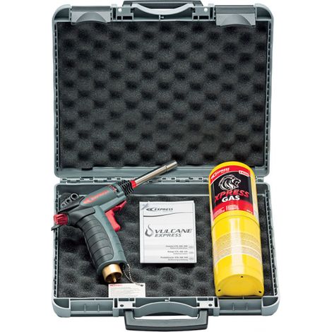 Guilbert Express – Chalumeau soudeur à flamme bi-gaz – Autogène & oxyacétylénique – Température de chauffe 2400°C – Flamme Turbo enveloppante