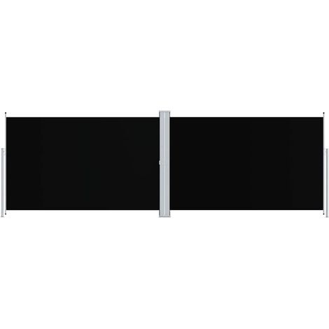Maison Exclusive - Seitenmarkise Ausziehbar Schwarz 200x600 cm (1/5)