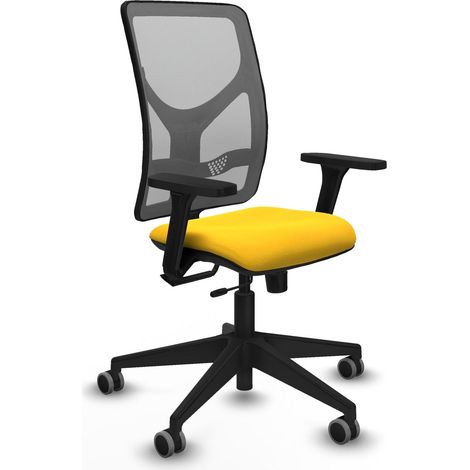 Chaise de bureau piqueras y crespo Motilla noir mousse haute densité (1/2)