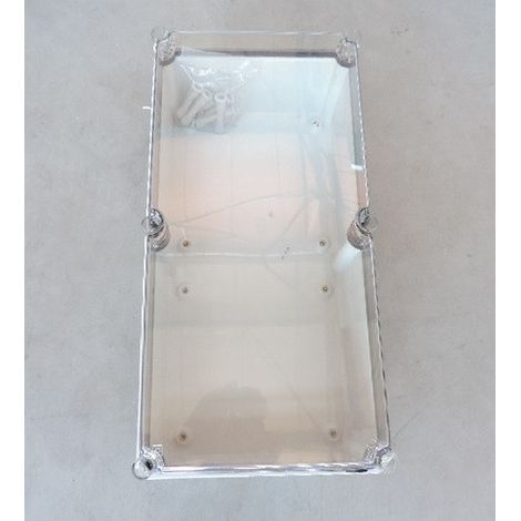 Boite polycarbonate avec couvercle transparent 540x270x205mm double isolation série MORVAN (1/2)