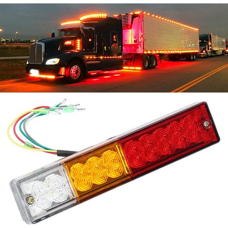 Kit de feux arrière étanches 12V 20LED pour camping-cars et caravanes avec clignotants arrière (1/5)