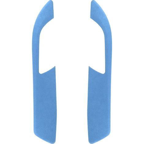 Lot de 2 panneaux de poignées de porte intérieures en suédine, cadre de 2 mm d'épaisseur, compatibles avec Z4 E89 2009-2016, bleu (1/5)