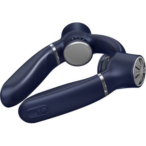Tragbarer Nackenventilator ohne Rotorblätter, 3 Geschwindigkeitsstufen, wiederaufladbar, kleiner Kühlventilator für Zuhause, Büro und Reisen