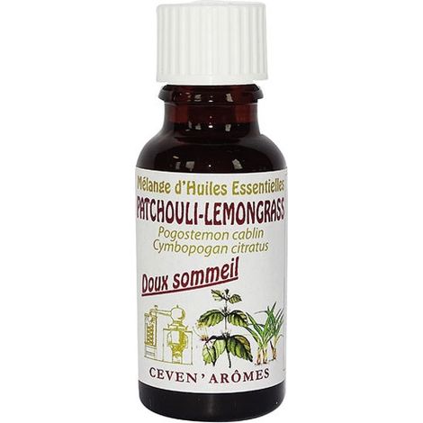 Miscela di oli essenziali per il sonno dolce Patchouli Lemongrass 20 ml - Ceven Aromes