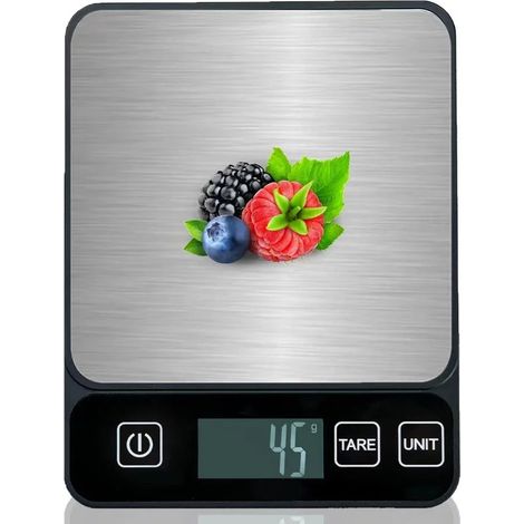 Mini balance numérique portable, pliable avec affichage LED, pour la cuisine et le barbecue (1/5)