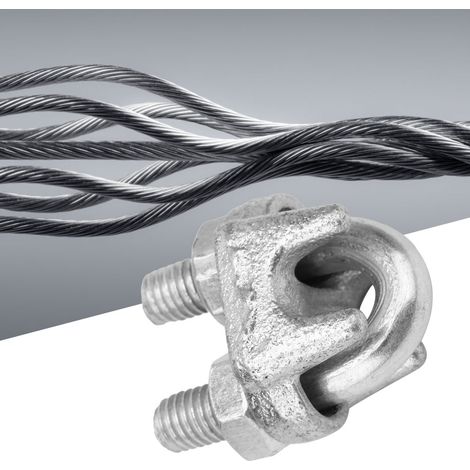 5 Edelstahlklemmen, Drahtklemmen, Drahtklemmen, Silber (M10) (1/5)