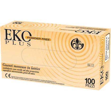 Guanti Lattice Eko Plus Powder Free Pz 100 Xs