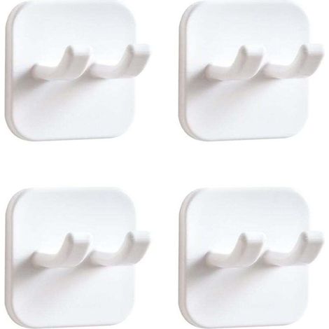 4 Pièces Supports de Rasoir pour la Douche Porte-Rasoir de Salle de Bain Crochets de Douche Auto-adhésifs Porte Rasoir Multi-Usage Sans Perçage pour la Maison la Cuisine la Salle de Bain le Bureau