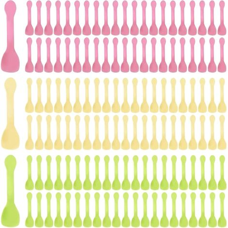 150 cucchiaini da dessert colorati, cucchiaini di plastica riutilizzabili, cucchiaini da portata per gelato, yogurt, mousse, torte e feste (1/5)