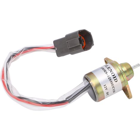 12V Kraftstoffabsperr-Magnetventil, Flammendurchschlagsicherung, Motorzubehör 1503ES 12S5SUC12S, kompatibel mit 119233 77932, zuverlässige Dieselabschaltung. (1/5)