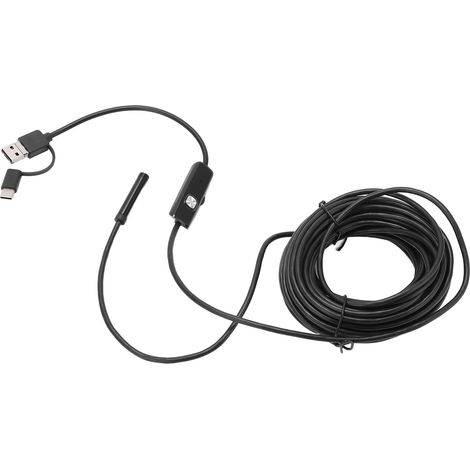 AN100‑7 Endoscope industriel 7,0 mm, câble flexible, caméra serpent 3 en 1 haute définition, durable et étanche, 2 m (1/5)