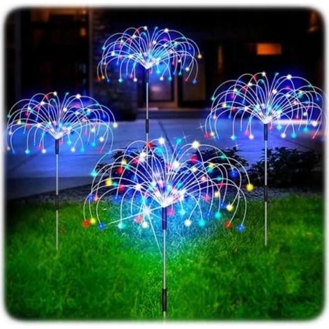 Solarlampe LED-Baum Löwenzahn Feuerwerk