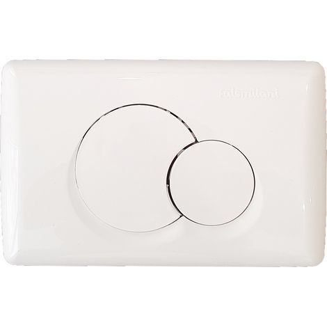 Placca di scarico doppio tasto bianca 5102810 Faismilani (1/3)