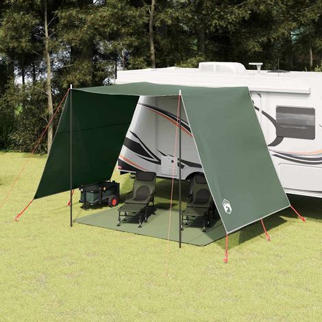vidaXL Toldo resistente al agua Verde 250 x 240 x 220 cm (1/5)