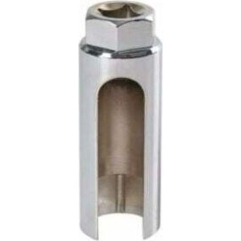 Herramienta de extracción de sensor de oxígeno de 22 mm para desmontar la funda del sensor de oxígeno delantero y trasero en automóviles, cabezal de llave especial (1/5)