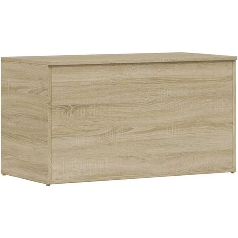 Meuble de Rangement en Bois d'Ingénierie, Couleur Chêne, 84x42x46 cm (1/5)