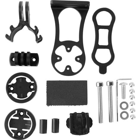 Support métallique robuste pour GPS vélo Garmin Bryton, fixation ordinateur cyclisme noire (1/5)