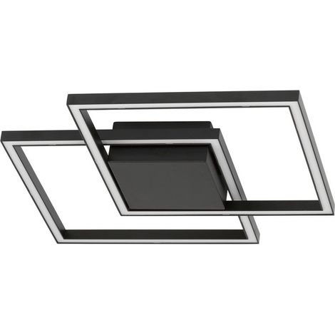 Merano Atlanta Semi Encastré LED Intégré Aluminium Noir Mat LED 25W 1600Lm 3000K