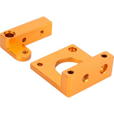 Support d'extrudeuse en aluminium, bloc de montage pour imprimantes 3D, accessoires de bricolage, traitement par oxydation et sablage. (1/5)