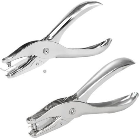 2 Pièces Perforatrice à Trou Unique, 3mm et 6mm Pince Perforatrice en Métal, Perforatrice à Main, pour Projets DIY, multic ŒILLETS (1/5)