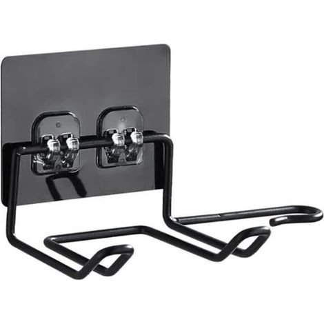Support Sèche Cheveux sans Perçage, Cintre pour Sèche Cheveux, Acier Inoxydable, Support de Sèche Cheveux Autocollant pour Fers Plats