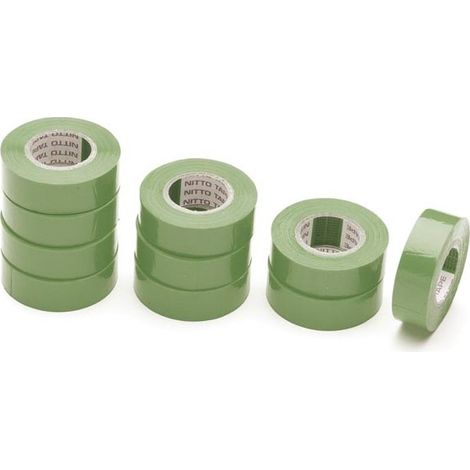 Nitto - Ruban Adhesif Isolant - Vert - 19 Mm X 10 M