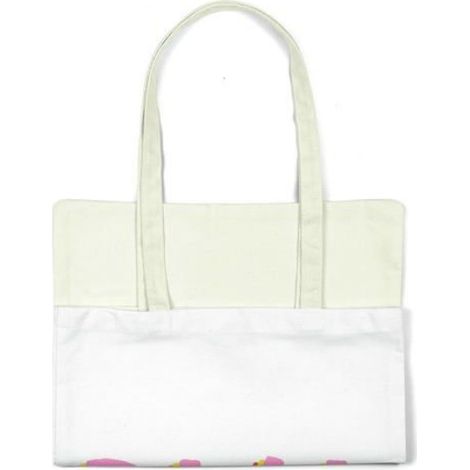 Sac shopping tote bag Bonamaison en coton 34 x 40 cm - anse longue épaule (1/4)