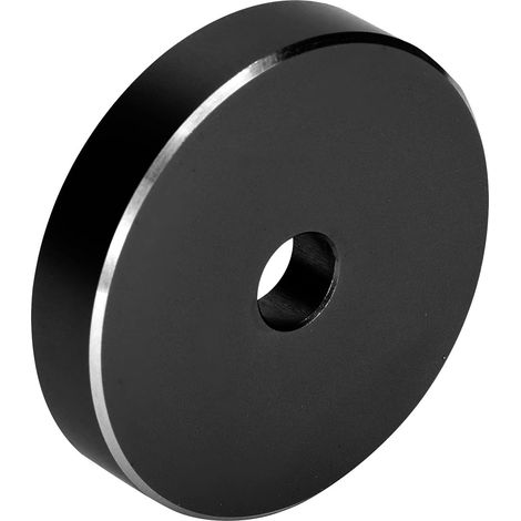 Record Adapter, Large Hole Conversion Sheet, Black Vinyl Clamp Adapter, 45 RPM Turntable Adapter for Most Large Hole Records (1/5)