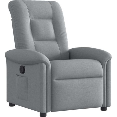 Maison Exclusive - Relaxsessel Hellgrau Stoff