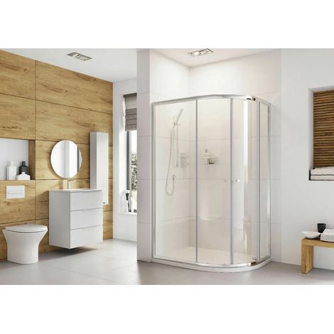 Roman Haven 6 Offset Quadrant Shower Cubicle Enclosure 2 Door, 800-900 (1/3)