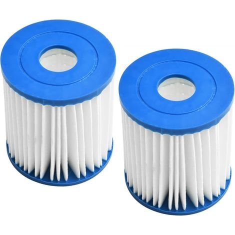 Lot de 2 filtres de rechange pour , piscine 28601/28602 pour ensemble Type H 29007E - Pour piscines hors sol et