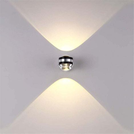 6-W-LED-Wandleuchte für den Innenbereich, moderne, kreative Dekolampe, originelles Design, Aluminiumleuchte für Schlafzimmer, Wohnzimmer, Flur, warmweißes Licht (Energieeffizienzklasse A++) (1/4)