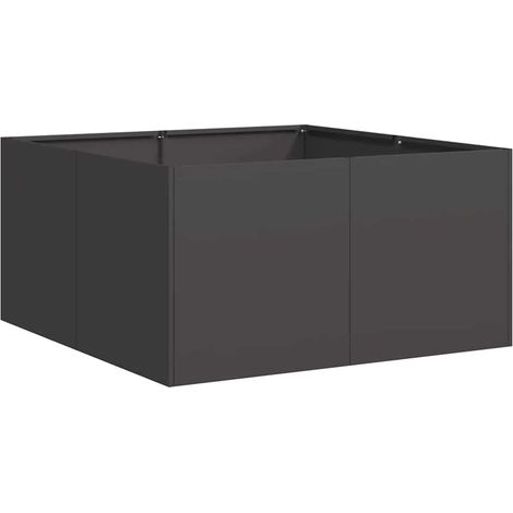 Maison Exclusive - Fioriera Nera 80x80x40 cm in Acciaio Laminato a Freddo