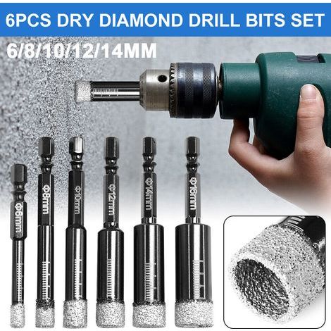 6-16 mm Diamantbohrer für Fliesen, Granit, Marmor, Glas und Keramik (1/5)