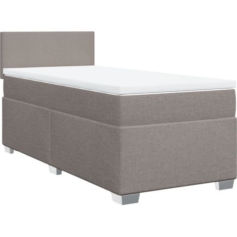 Maison Exclusive - Boxspringbett mit Matratze Taupe 90x200 cm Sto