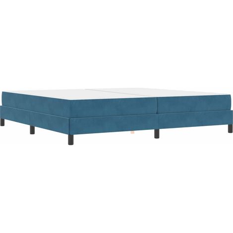 Maison Exclusive - Cama tipo Box Spring con colchón Azul Oscuro 2 (1/5)