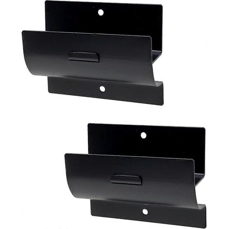 Filiyano – support pour brouette – Échelle murale en acier de 10 cm (4 po) avec support pour brouette, noir mat, lot de 2 (01-2P) (1/5)