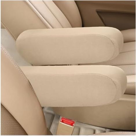 XTRELAMP-Lot 2 housses accoudoir siège avant voiture, couleur beige, confortables camions SUV camionnettes, accessoires rechange (1/5)