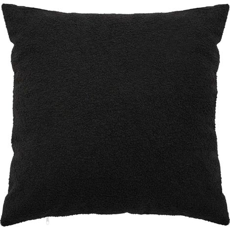 vidaXL Funda de almohada 2 pcs HEERLEN Negro 80 x 80 cm Bouclé (1/2)