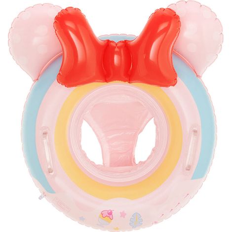 Bouée gonflable bébé rose à motif dessin animé pour garçons et filles (1/5)