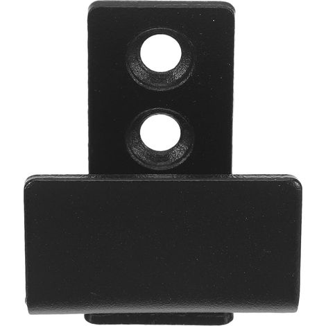 Guide de sol pour porte coulissante acier carbone, noir, réglable (1/5)