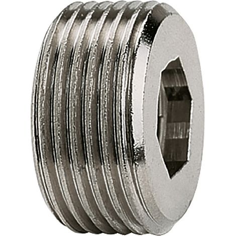 RIDUZIONE PER RUBINETTI ESAGONO INTERNO 1/2M. x 3/4 F. Q.TA 15 1/2M. x 3/4 F.