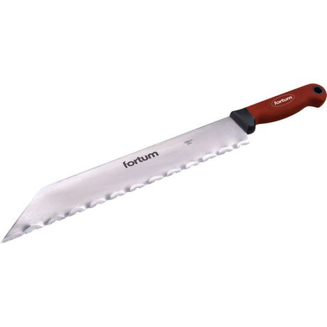 Couteau FORTUM pour matériaux d'isolation du bâtiment, acier inoxydable 480/340 mm 4780501