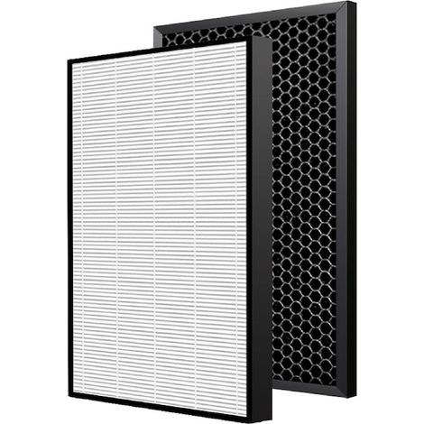 PAA-Heimfilterset, kompatibel mit Philips Luftreinigern der Serien 2000 und 3000, Philips AC2882 / AC2887 / AC2889 / AC3829, Ersatz für den HEPA-Filter FY2422/30 und den Aktivkohlefilter FY2420/30. (1/5)