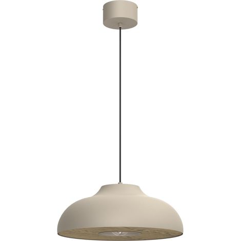 Suspension Bilbao crème métal Ø39 1xE27 15W Luminex